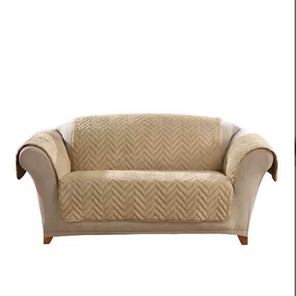 Sherpa double sided loveseat cover for pets - Picture 1 of 8